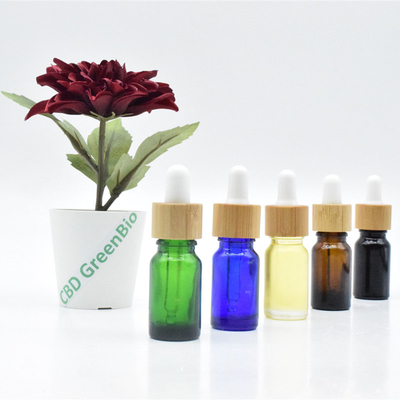 Sativa Leaf Flower CBD Cồn dầu kiểm soát cơn đau 10ml 20ml Chai thủy tinh nhỏ giọt đen Dầu CBD