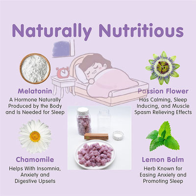 Sleep Vitamin Gummy Bear cho người lớn Cải thiện chất lượng giấc ngủ