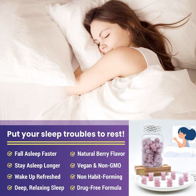Sleep Vitamin Gummy Bear cho người lớn Cải thiện chất lượng giấc ngủ