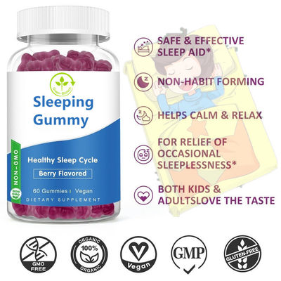 Sleep Vitamin Gummy Bear cho người lớn Cải thiện chất lượng giấc ngủ