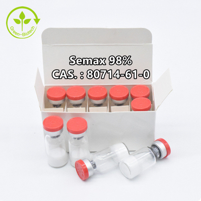 Cas 80714-61-0 Bột Semax 98% L-Methionyl-L-Α-Glutamyl Histidyl-L-Phenylalanyl-L-Prolyl Glycyl-L-Proline
