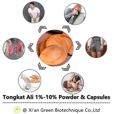 Viên nang Tongkat Ali hữu cơ Eurycoma Longifolia Viên nang chiết xuất từ ​​rễ Tongkat Ali Hỗ trợ sức chịu đựng &amp; năng lượng