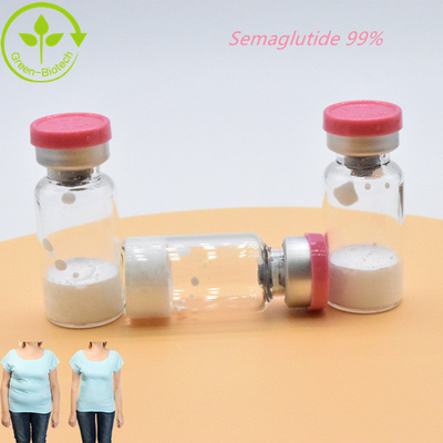 Giá thấp nhất Độ tinh khiết cao 98%  trắng Semaglutide 5mg 10mg