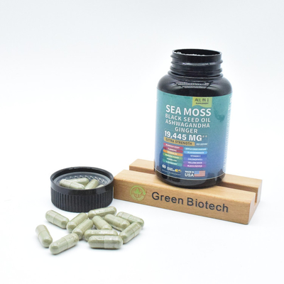Cung cấp tinh khiết Himalayan Sea Moss viên nang để hỗ trợ năng lượng và bộ nhớ não