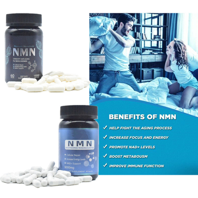 Tăng tuổi thọ Viên nang 600mg Nmn nguyên chất Bổ sung Năng lượng