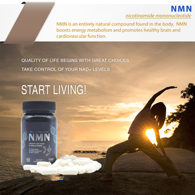 Tăng tuổi thọ Viên nang 600mg Nmn nguyên chất Bổ sung Năng lượng