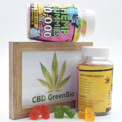 25mg Kẹo cao su CBD phổ rộng 25mg Giải phóng sự lo lắng hữu cơ cao cấp