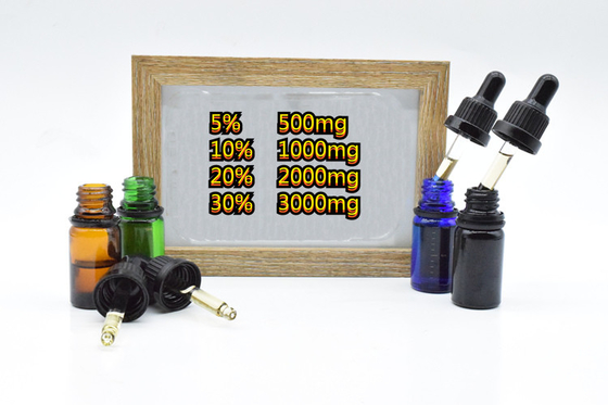 Phổ rộng Giảm lo âu Dầu thô CBD 500mg 1000mg 2000mg