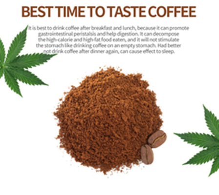 Chiết xuất cây gai dầu Bột cà phê hòa tan CBD Không chứa Gluten Không có biến đổi gen THC
