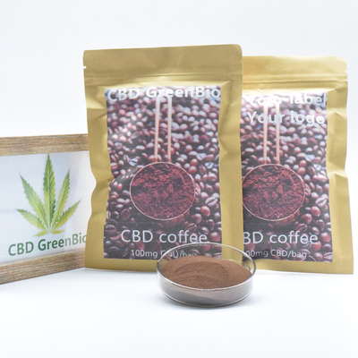 Chiết xuất cây gai dầu Bột cà phê hòa tan CBD Không chứa Gluten Không có biến đổi gen THC