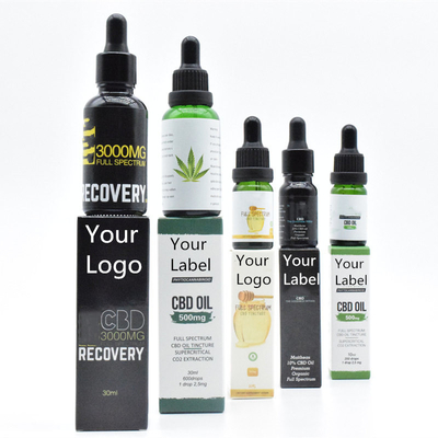 Dầu CBD OEM ODM Broad Spectrum THC Miễn phí cho Chăm sóc Sức khỏe 500mg 1000mg