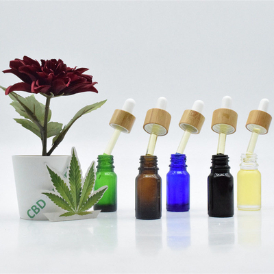 Sativa Leaf Flower CBD Cồn dầu kiểm soát cơn đau 10ml 20ml Chai thủy tinh nhỏ giọt đen Dầu CBD
