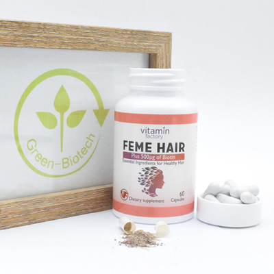 Nhãn hiệu riêng cho tóc Vitamin bổ sung chế độ ăn uống Biotin Viên nang da móng tay