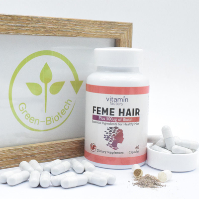 Feme Hair Capsule Plus Biotin Vitamin Công thức bổ sung chế độ ăn uống