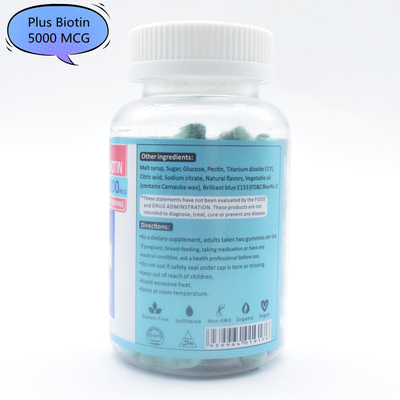 Thuốc mọc tóc 5000MCG Bear Gummies Dl Alpha Tocopheryl Acetate không chứa Gluten