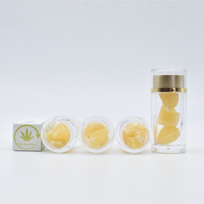Chai thủy tinh CBD Sáp Bể nát ra Dabbing Nguyên chất CBD Bể nát ra hữu cơ