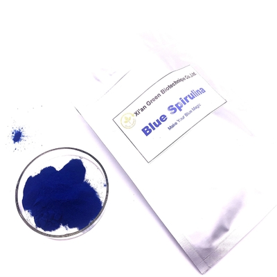 Chất tạo màu thực phẩm tự nhiên ISO tinh khiết Bột tảo Spirulina xanh Phycocyanin Giá trị E18
