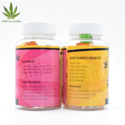 Chăm sóc sức khỏe Toàn diện CBD Kẹo dẻo Chewy Cải thiện tâm trạng